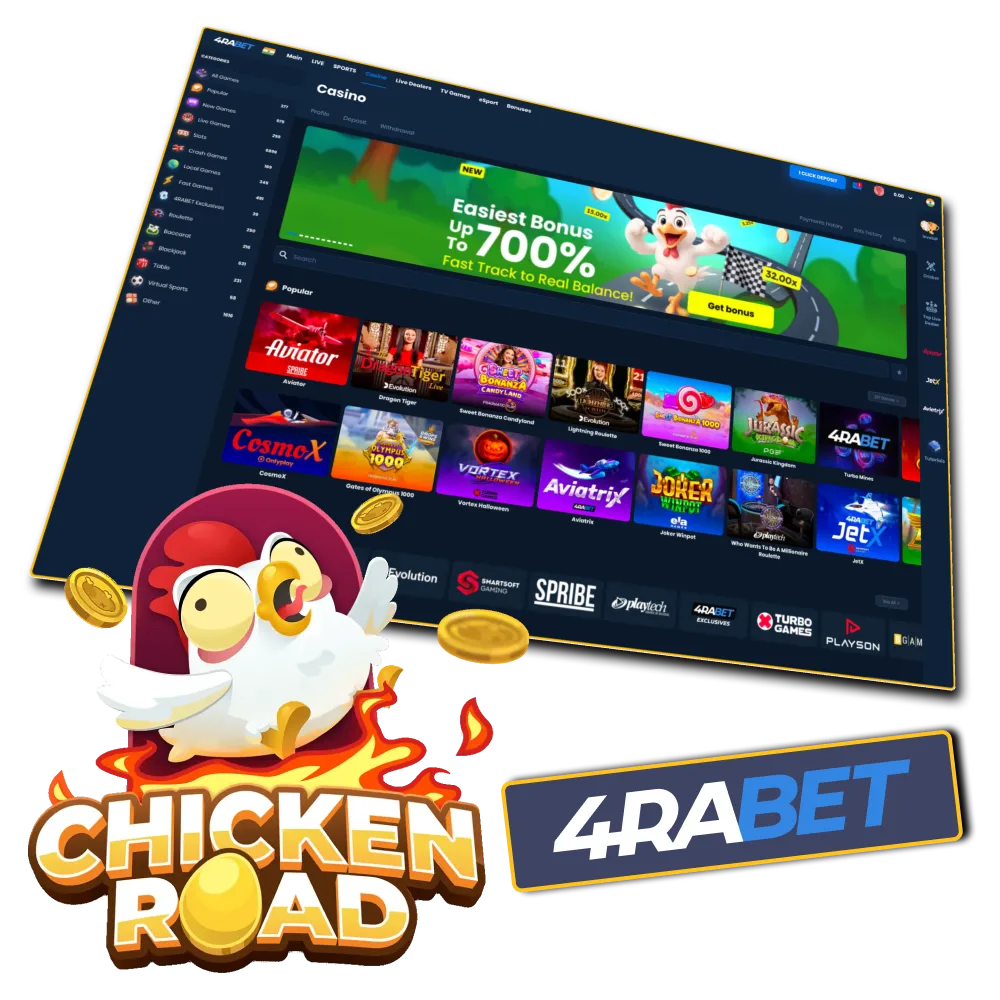 Discover Chicken Road gameplay at 4Rabet platform.