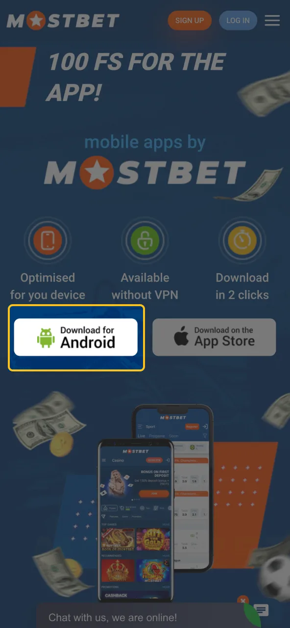 Navigate to Mostbet’s Android app section to start playing Chicken Road.
