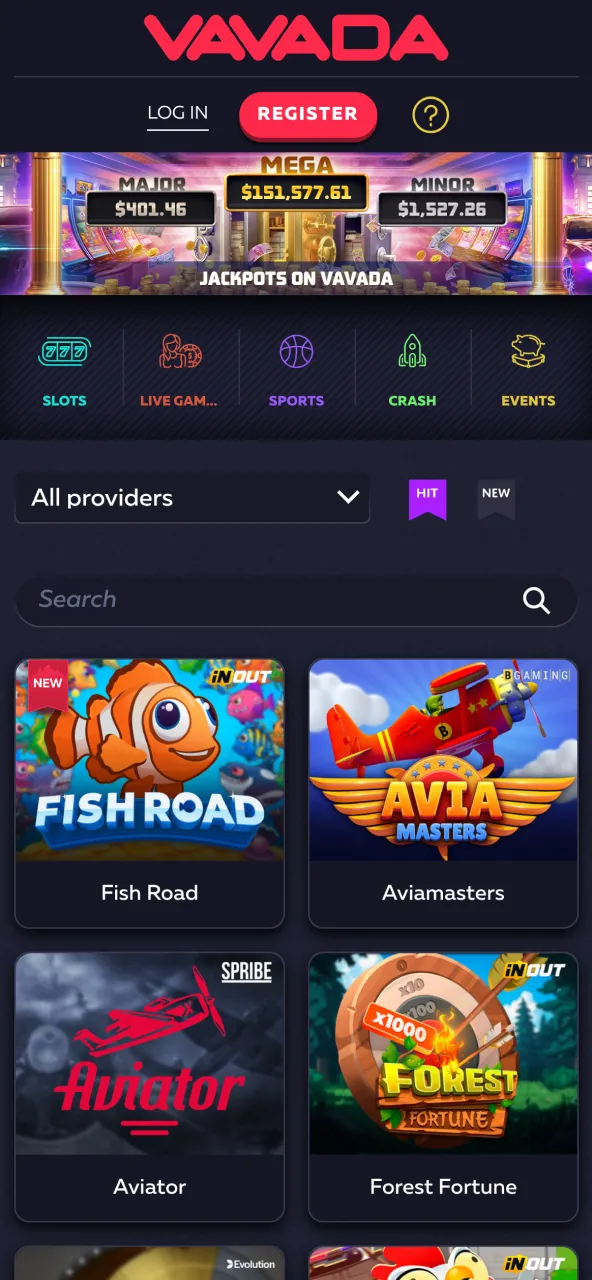 Select Vavada is trusted casino with Chicken Road in its game section.