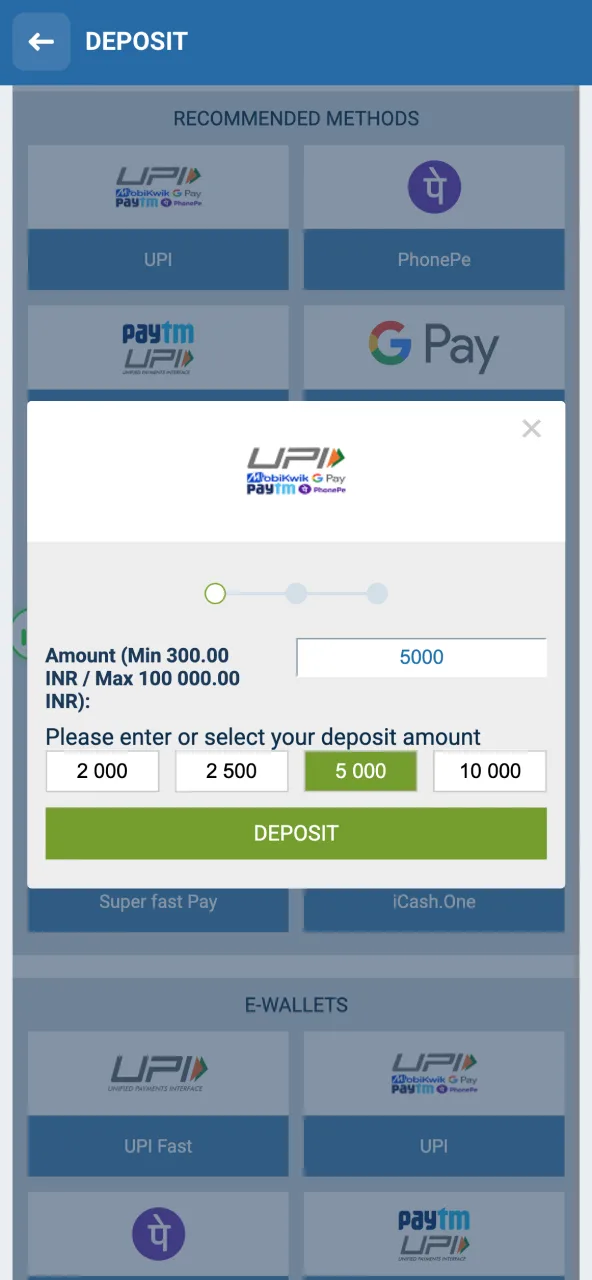 Add funds in rupees to start Chicken Road at 1xBet.