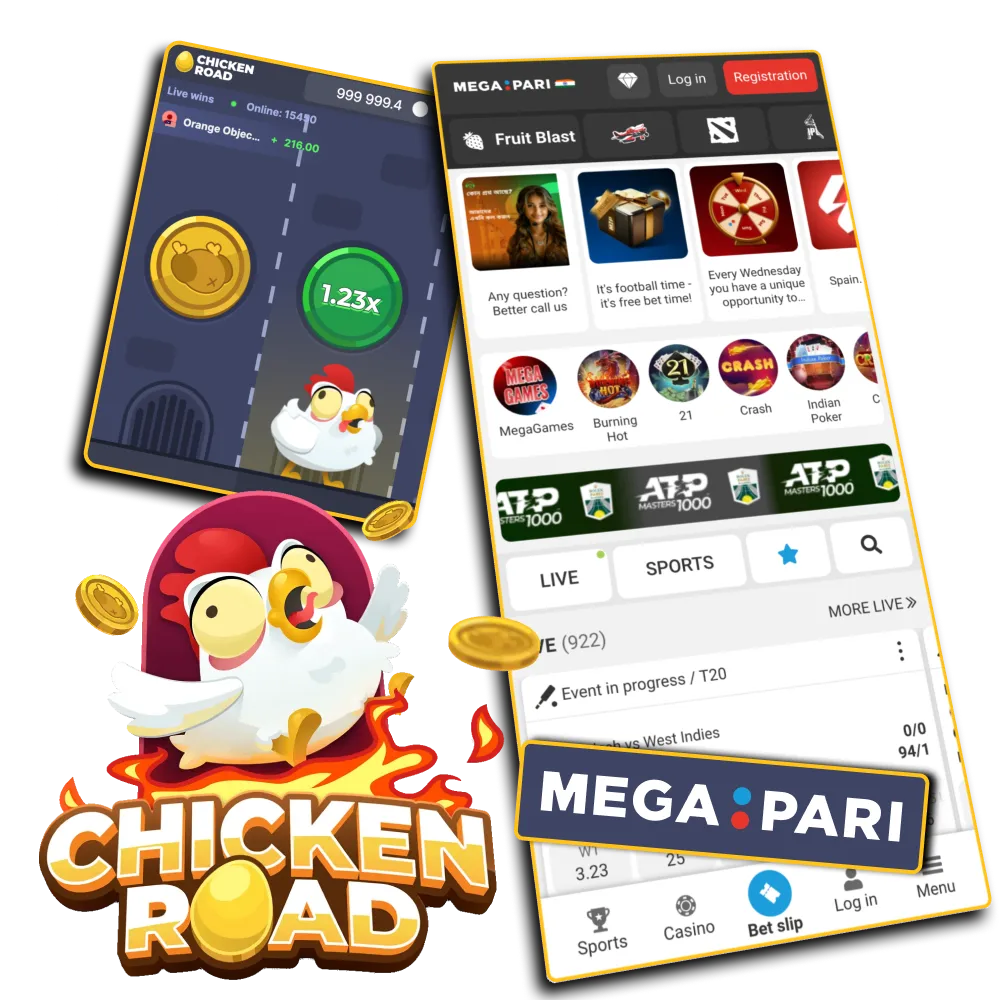 Play Chicken Road game on Megapari casino platform.