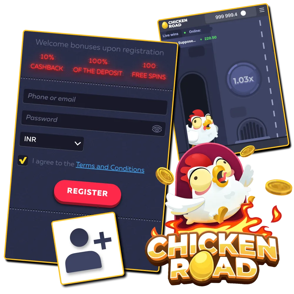 Register to play Chicken Road game for real money.