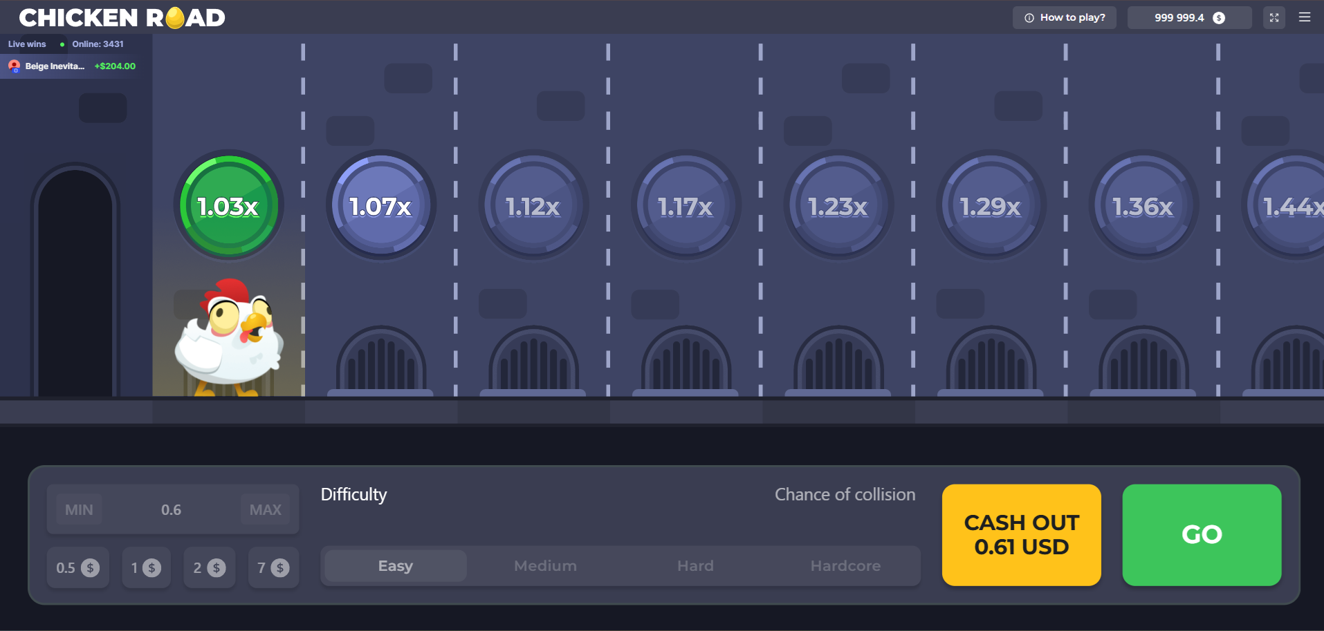 Play Chicken Road Demo