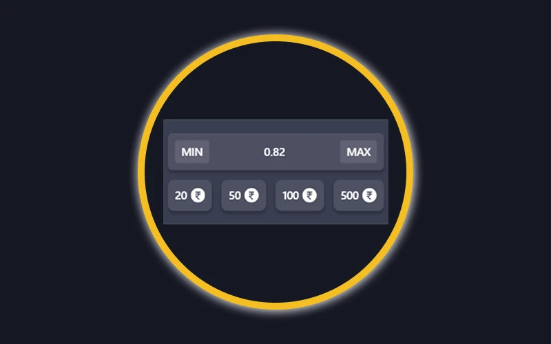 Place minimum or maximum bets in the Chicken Road game.