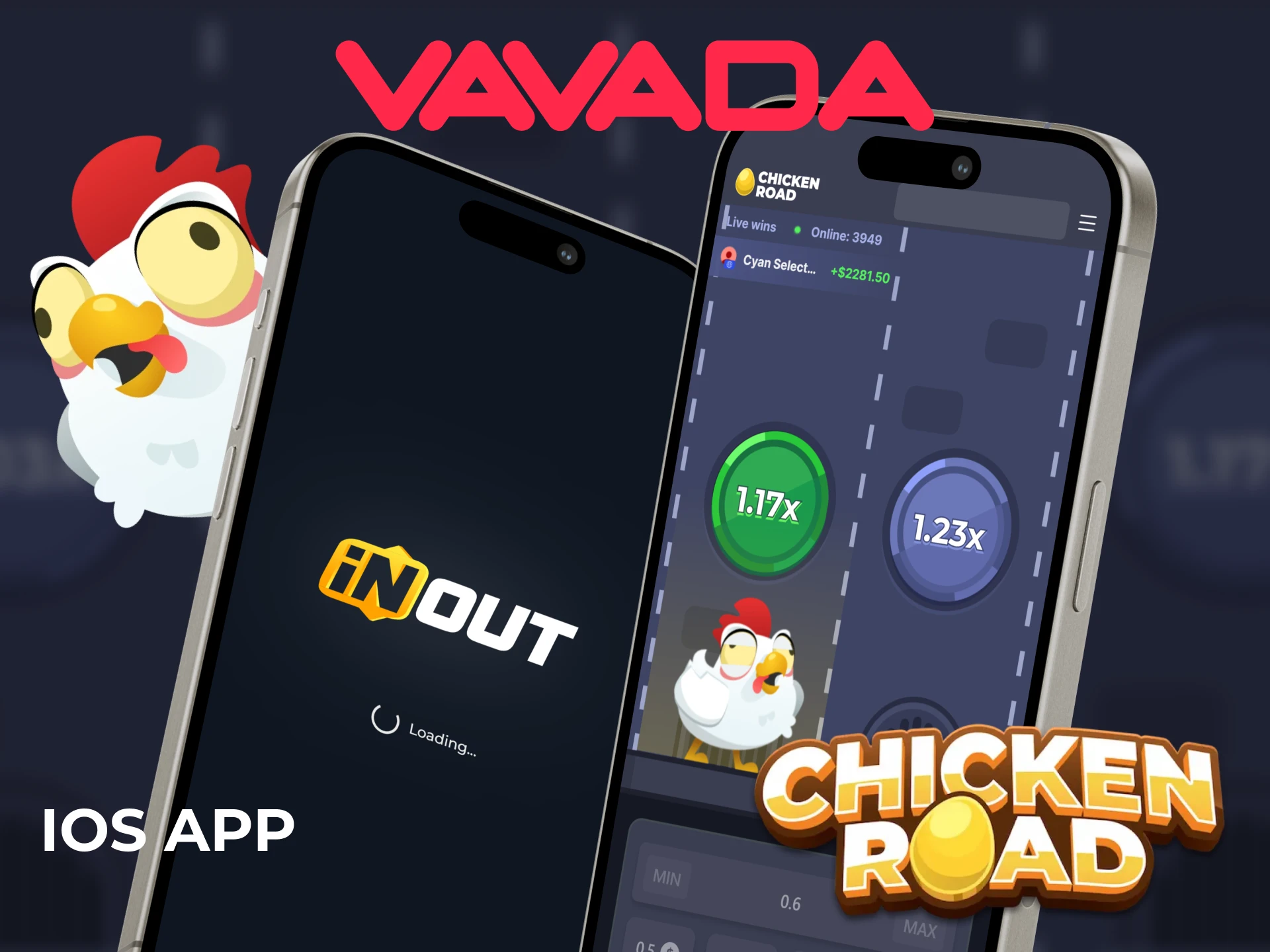 At Vavada, players can install the iOS app and play Chicken Road.