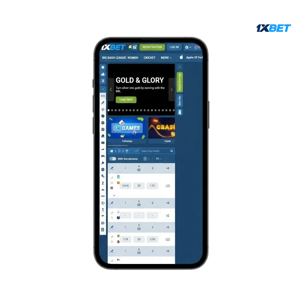 1xbet Chicken Road game interface on mobile devices showing Android and iOS compatibility for Indian players