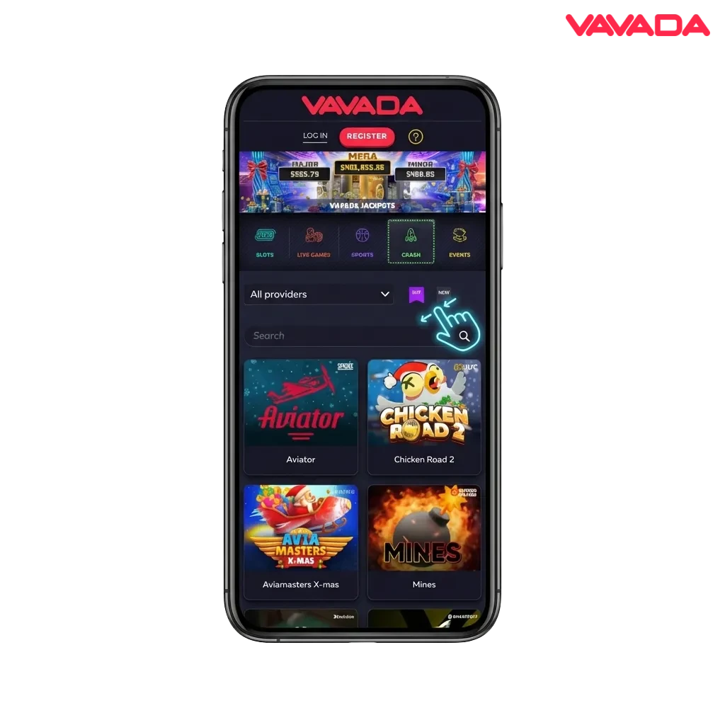 Vavada Chicken Road mobile game interface showing Android and iOS compatibility for Indian players