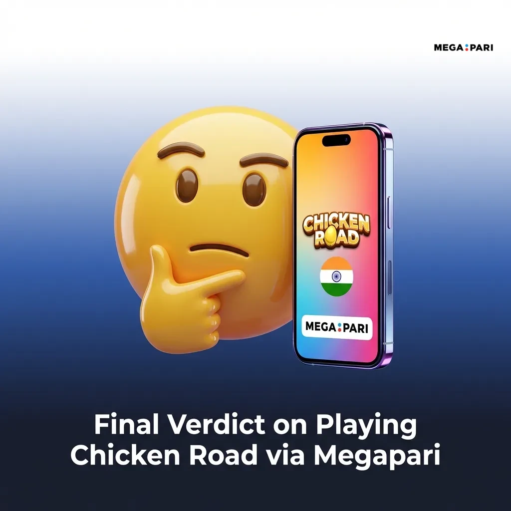 Megapari platform review showing Chicken Road crash game features, UPI payments, and mobile gaming interface for Indian players