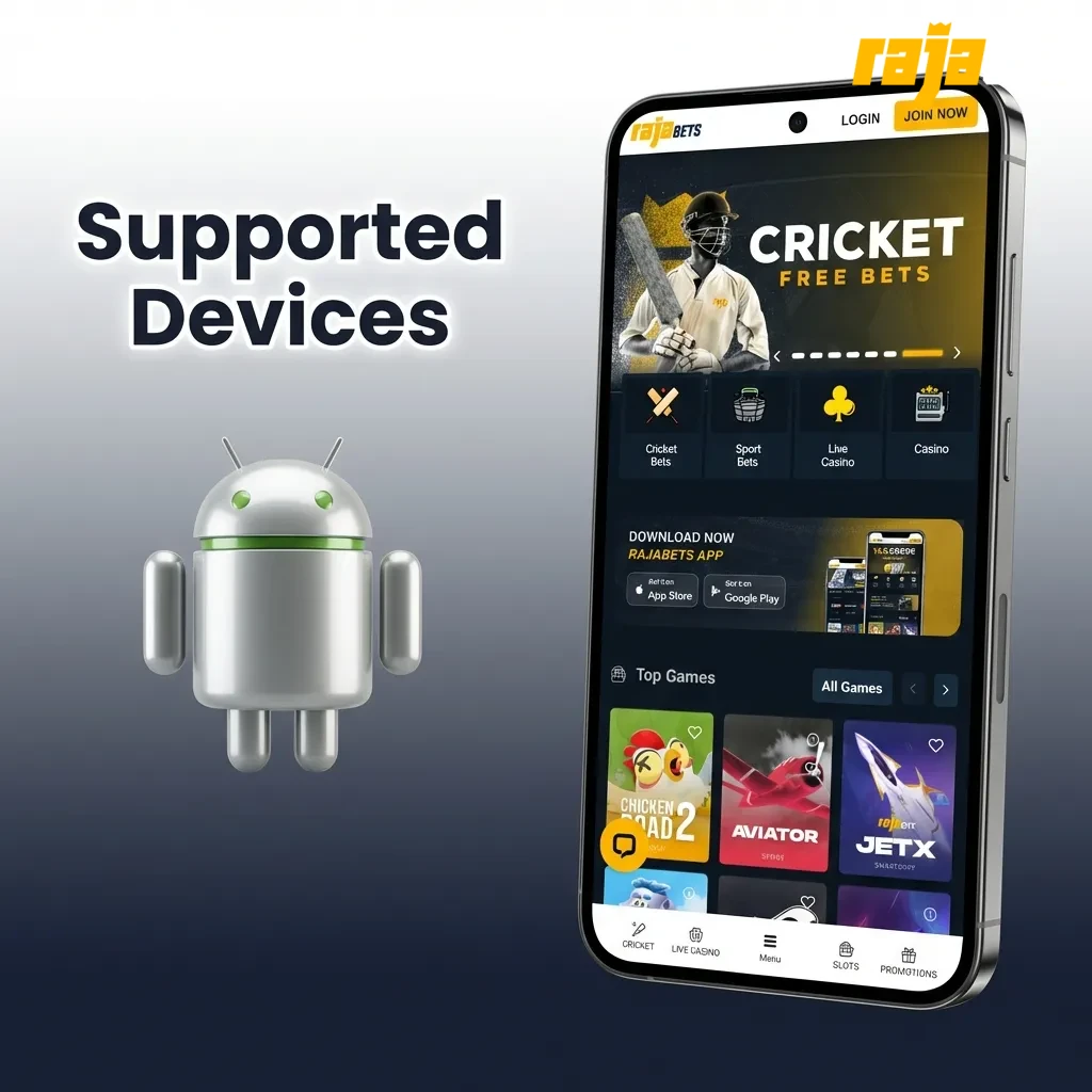 Apple devices including various iPhone and iPad models that support RajaBets progressive web application