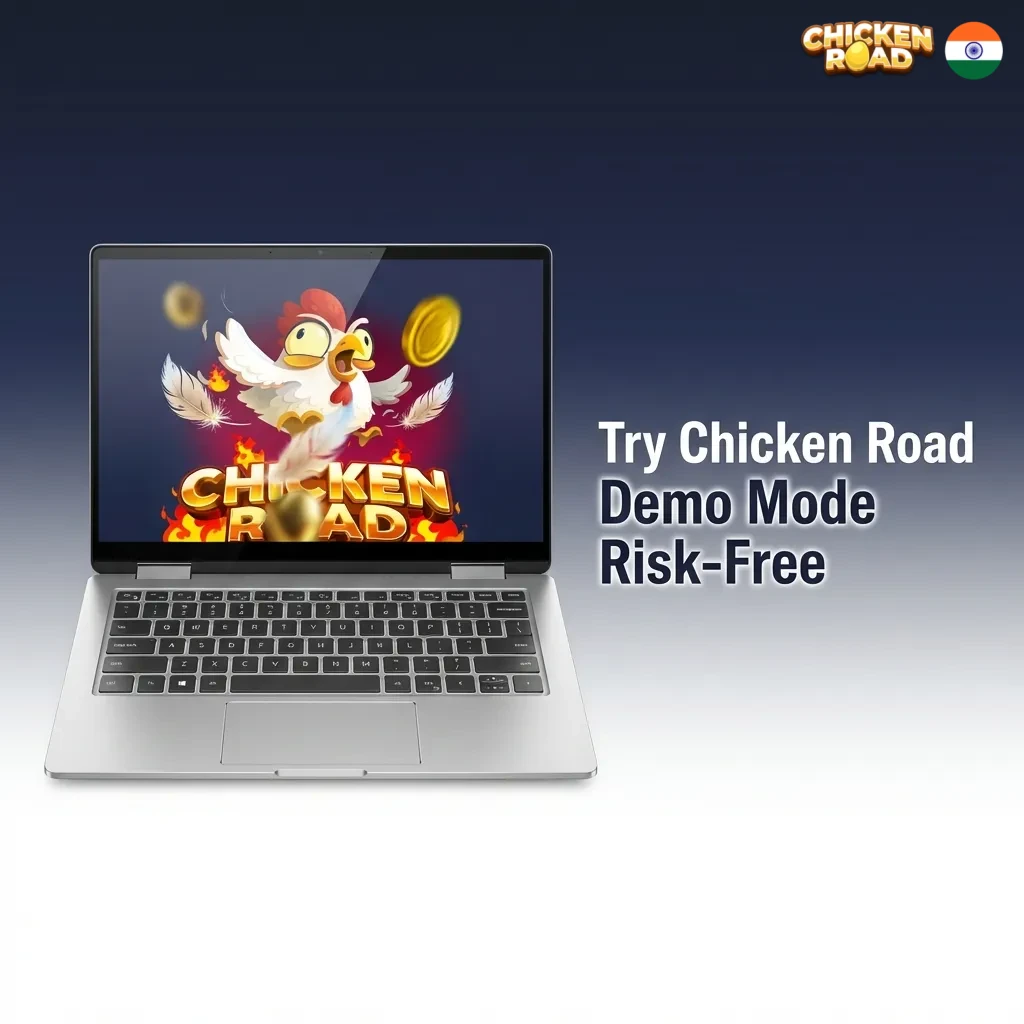 Players testing Chicken Road demo mode on mobile device with virtual credits and game interface visible