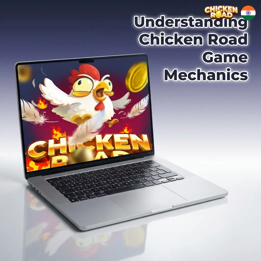 Chicken crossing road with rising multiplier display showing crash game betting mechanics and cash-out interface