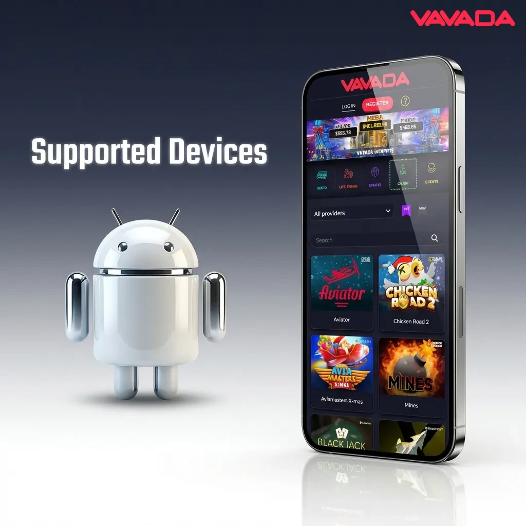 App compatibility tested on 10 devices including Samsung Galaxy, Redmi, Realme, Poco, OnePlus, Vivo, and iPhone models.